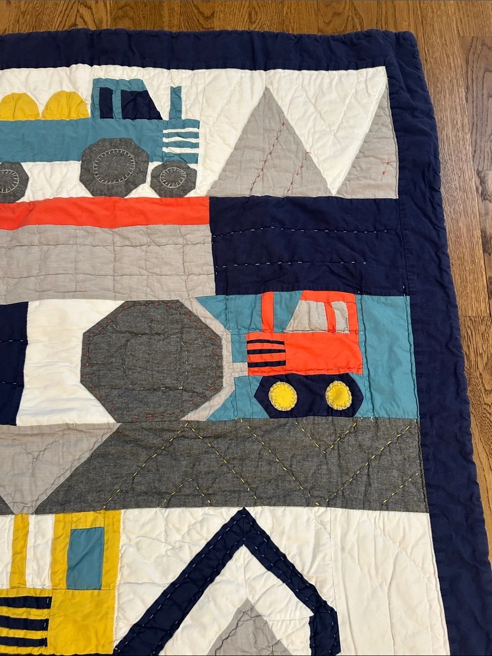 Pottery Barn Kids Jax Construction Quilt, Toddler/Crib